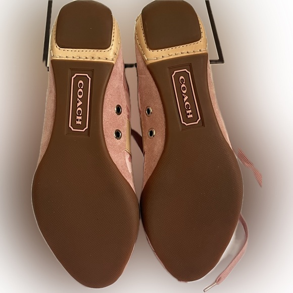 Coach Pink and Tan Janae Women's Sneakers Y2K 7.5 - Picture 4 of 6